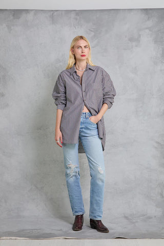 MAMÈNE - Repeat Shirt - Cocoa Stripe