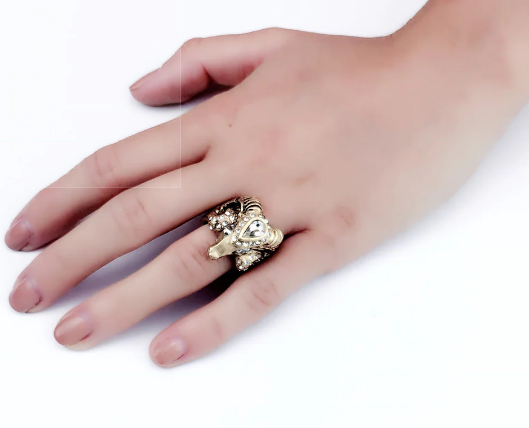 Elizabeth Cole - Ram Head Ring