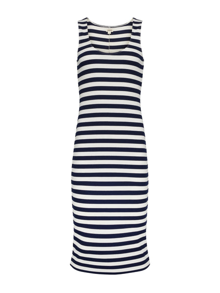 L'AGENCE - Ivanna Dress - Navy/White Stripe