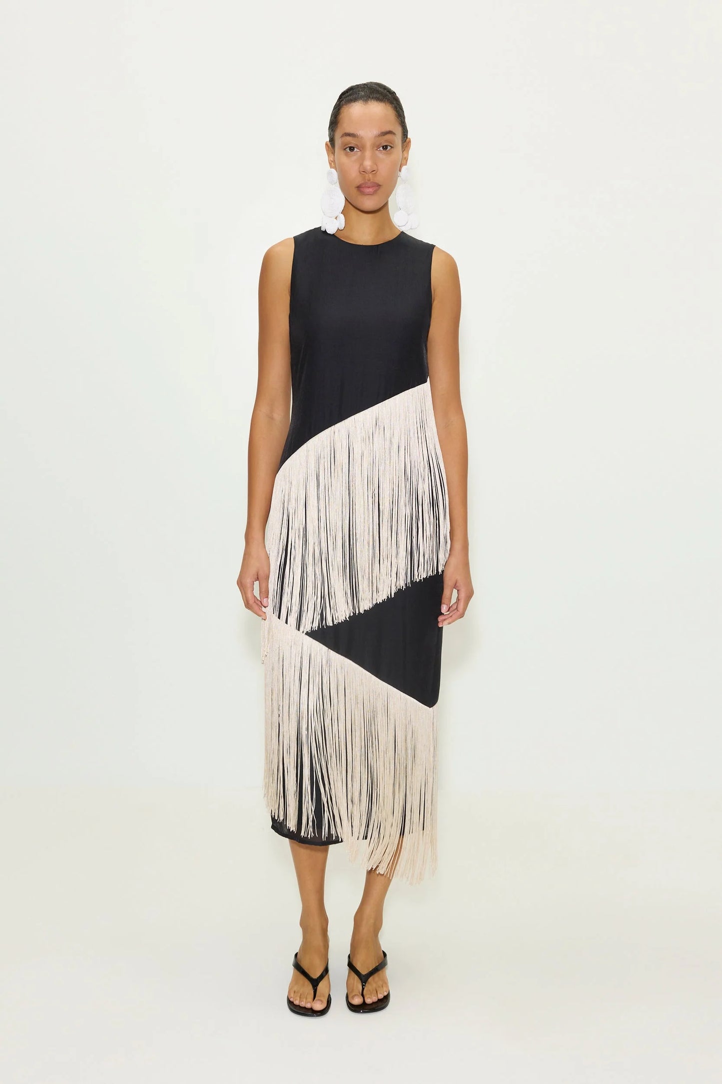 SIMONMILLER - Copacabana Fringe Dress - Black