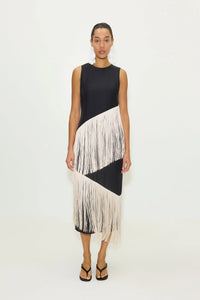 SIMONMILLER - Copacabana Fringe Dress - Black