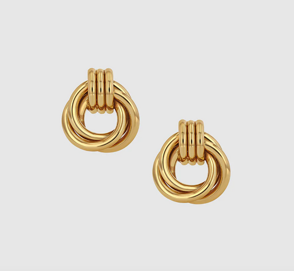 ANINE BING - Triple Knot Earrings - Gold