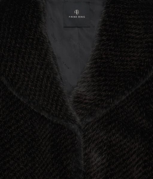 ANINE BING - Hilary Jacket - Black/Brown
