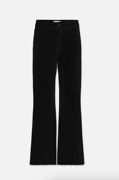 FRAME - Le Palazzo Crop Pant - Velvet Black