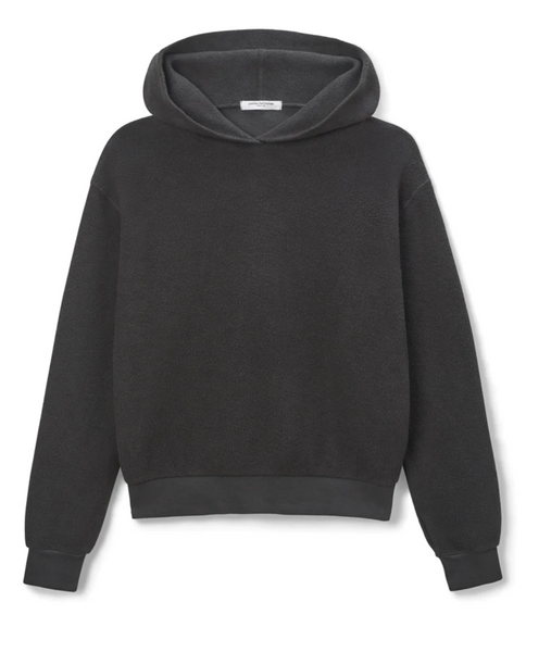 Perfect White Tee - Reese Hoodie - True Black