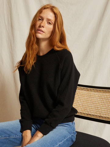 Perfect White Tee - Thom Crewneck - True Black
