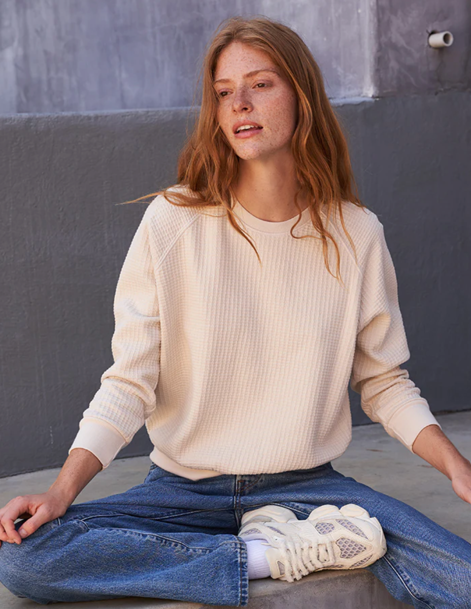 Perfect White Tee - Thom Crewneck - Sugar
