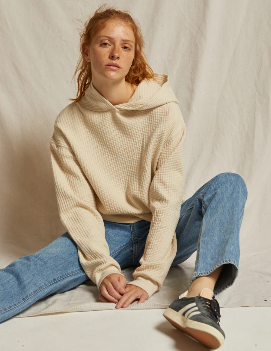 Perfect White Tee - Cassie Hoodie - Sugar