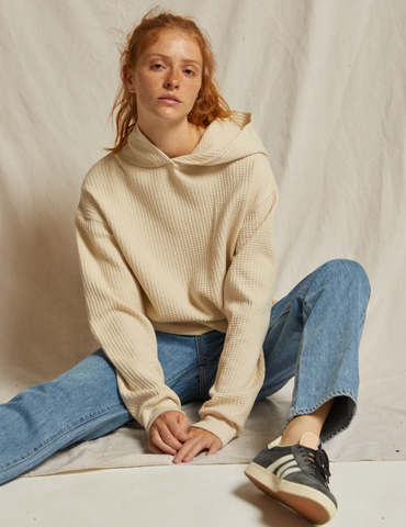 Perfect White Tee - Cassie Hoodie - Sugar