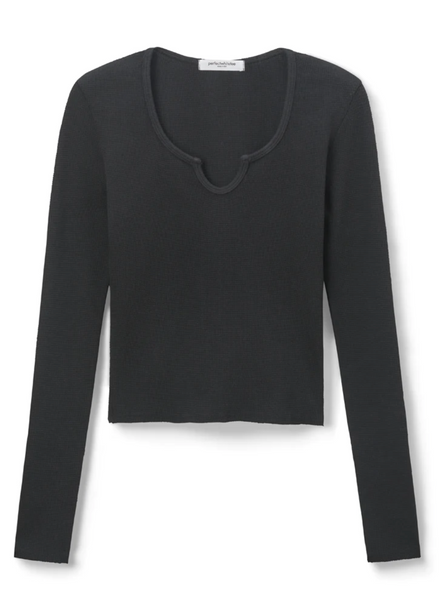 Perfect White Tee - Nina Top - True Black