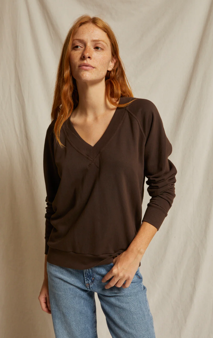 Perfect White Tee - Sinead Sweatshirt - Cafe