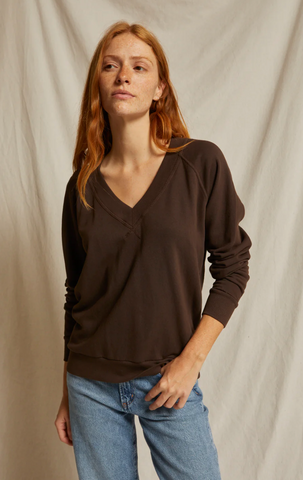 Perfect White Tee - Sinead Sweatshirt - Cafe