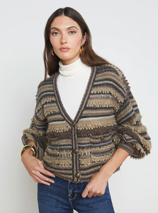 L'AGENCE - Harriet Cardigan - Brown Multi