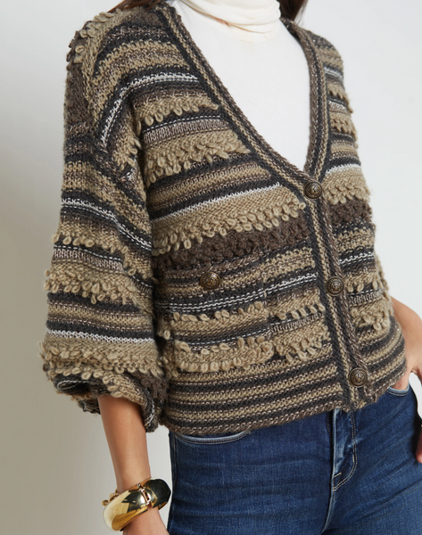 L'AGENCE - Harriet Cardigan - Brown Multi