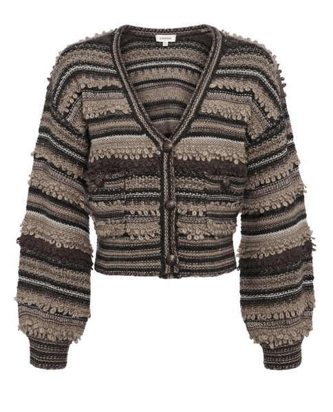 L'AGENCE - Harriet Cardigan - Brown Multi