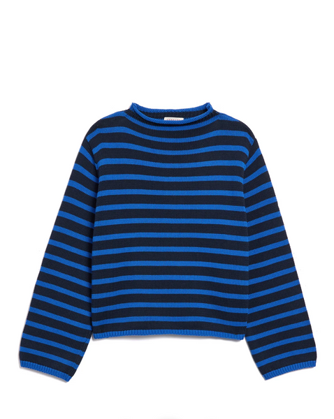DEMYLEE - Dylan Striped Sweater - Off White/Navy and Navy/Blue