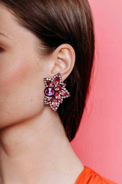 Elizabeth Cole - Blossom Earrings - Pink