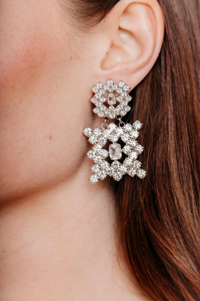 Elizabeth Cole - Verena Earrings - Crystal