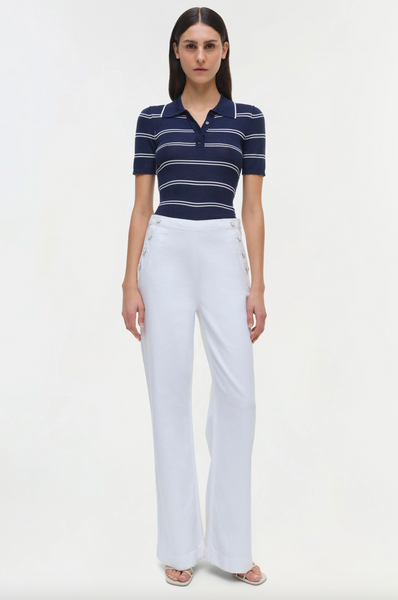 SIMKHAI - Matty Polo Top - Midnight Stripe