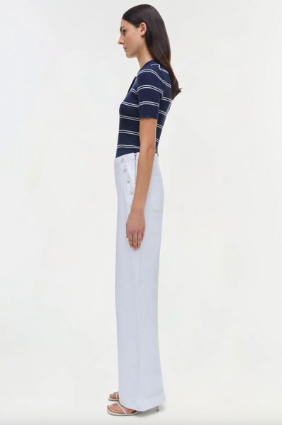 SIMKHAI - Matty Polo Top - Midnight Stripe