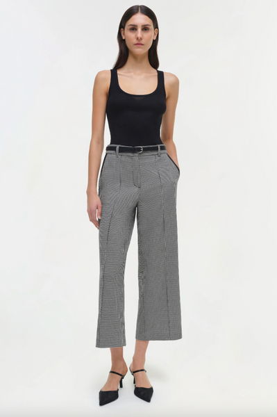 SIMKHAI - Miki Cropped Pant - Black/White