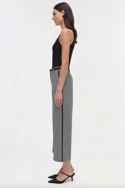 SIMKHAI - Miki Cropped Pant - Black/White
