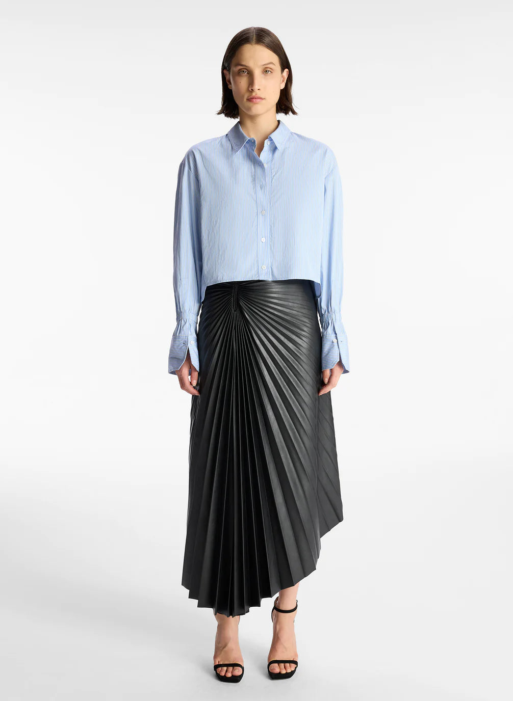 ALC - Tracy Vegan Leather Skirt - Black