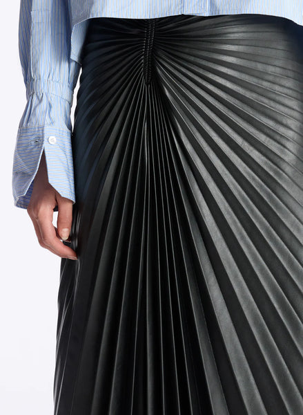 ALC - Tracy Vegan Leather Skirt - Black