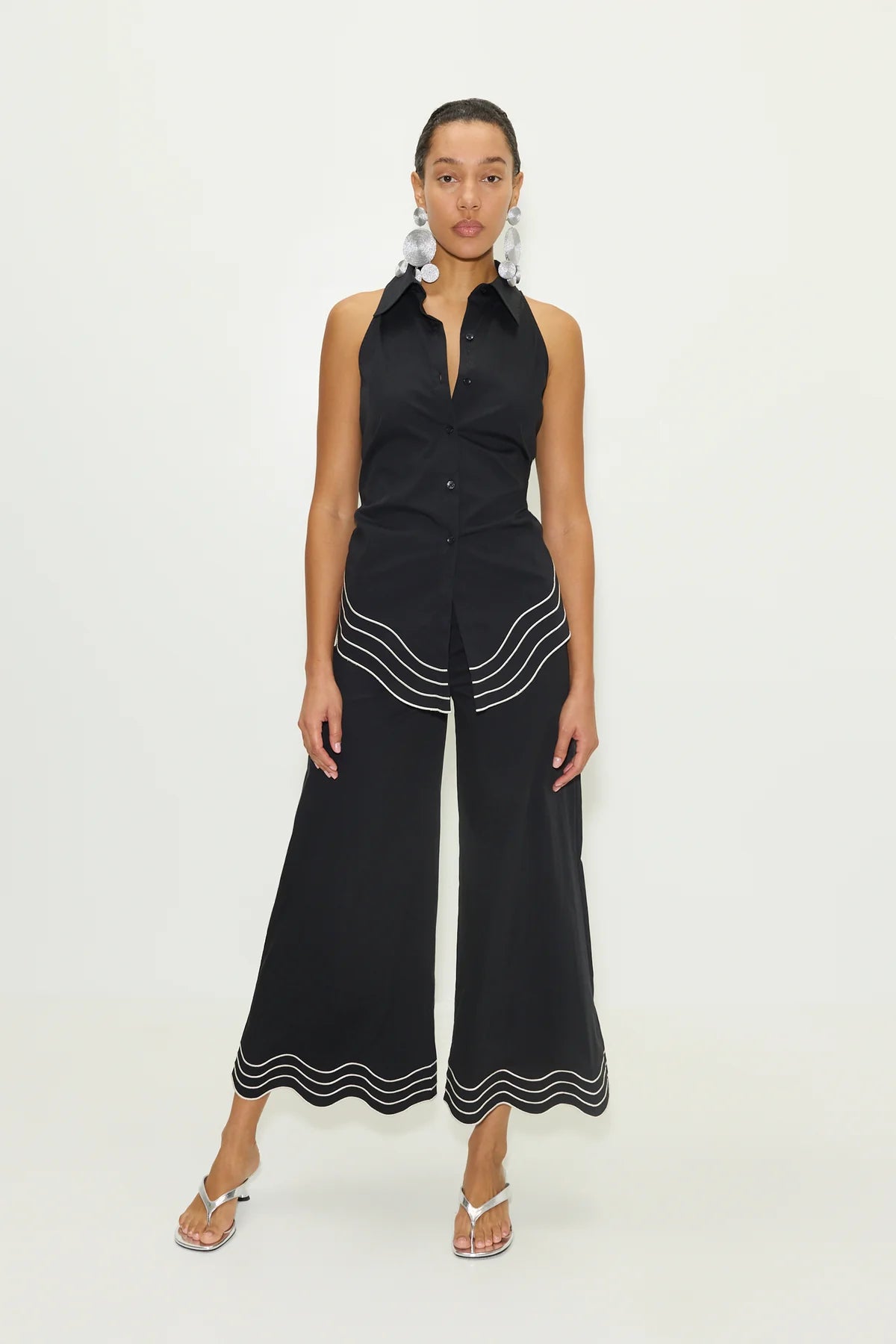 SIMONMILLER - Wavy Sleeveless Loch - Black
