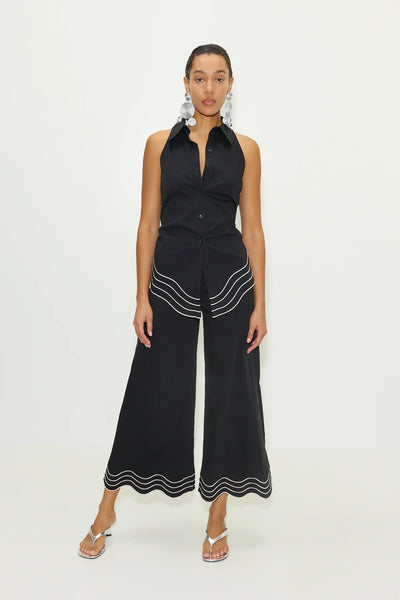 SIMONMILLER - Wavy Sleeveless Loch - Black