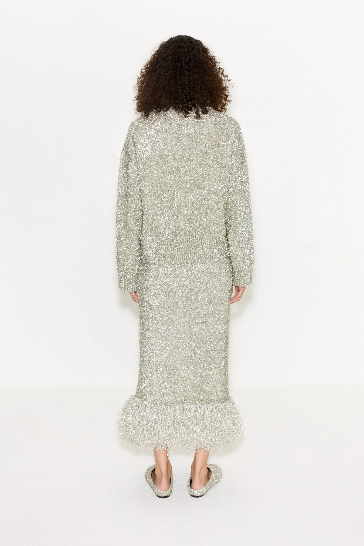 Brink Tinsel Knit Skirt
