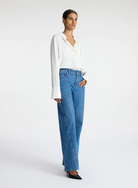 ALC - Wynn Satin Top - Whisper White