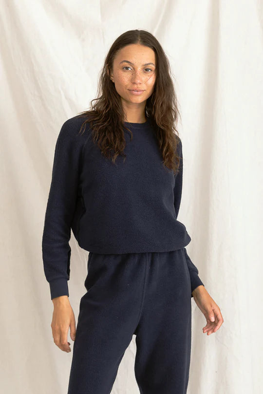 Perfect White Tee - The Ziggy - Navy