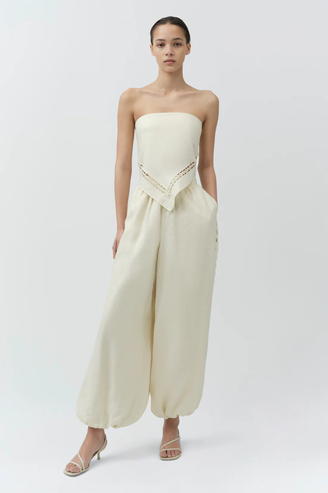 Lahni Linen Lace Top