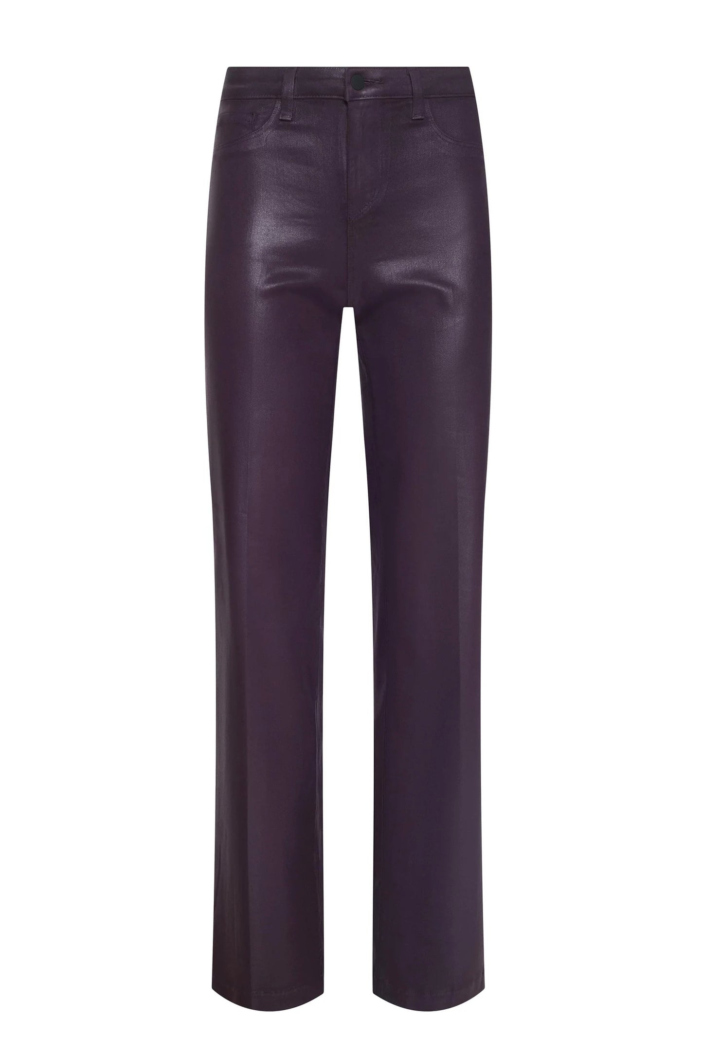 Scottie Coated Wide-Leg Jean