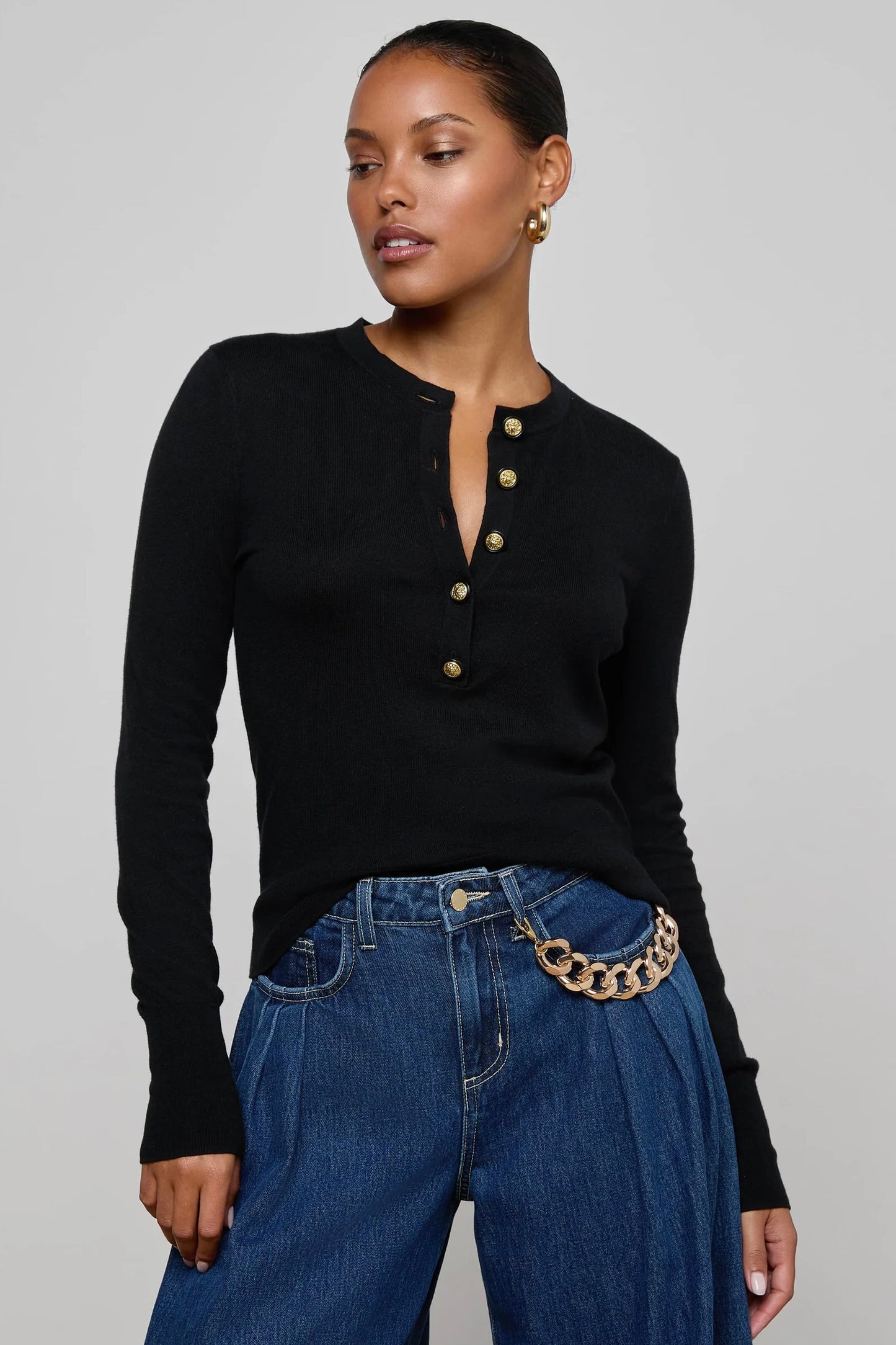 Ronda Knit Henley Top