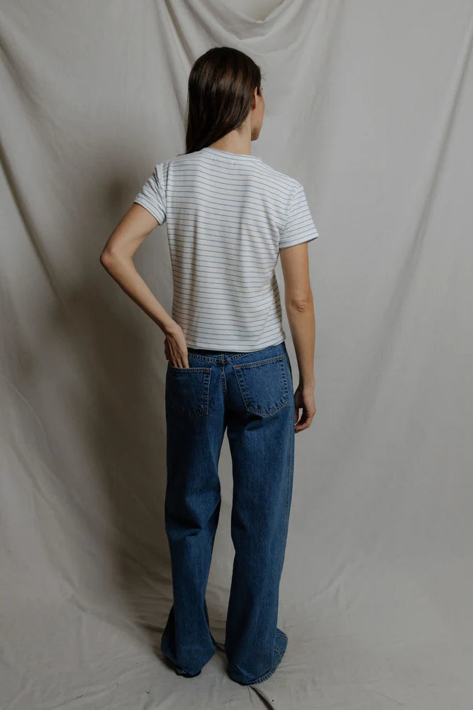 Elliot Brushed Sweater Stripe Tee