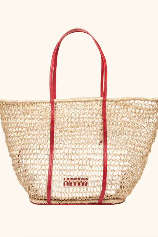 The Large Comporta Tote - Tomato