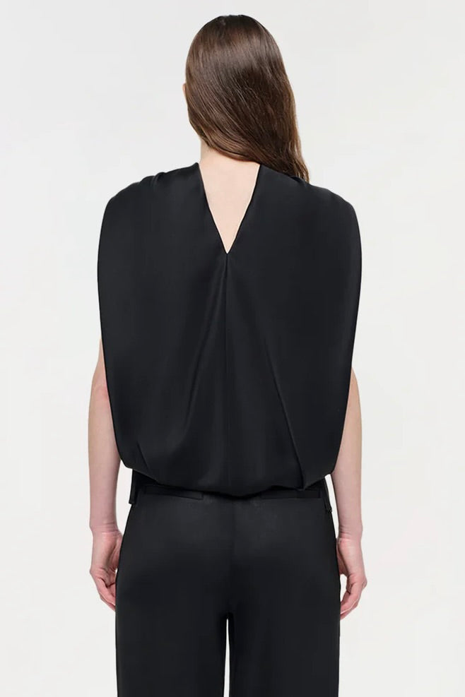 Scarlett Satin Cape Top