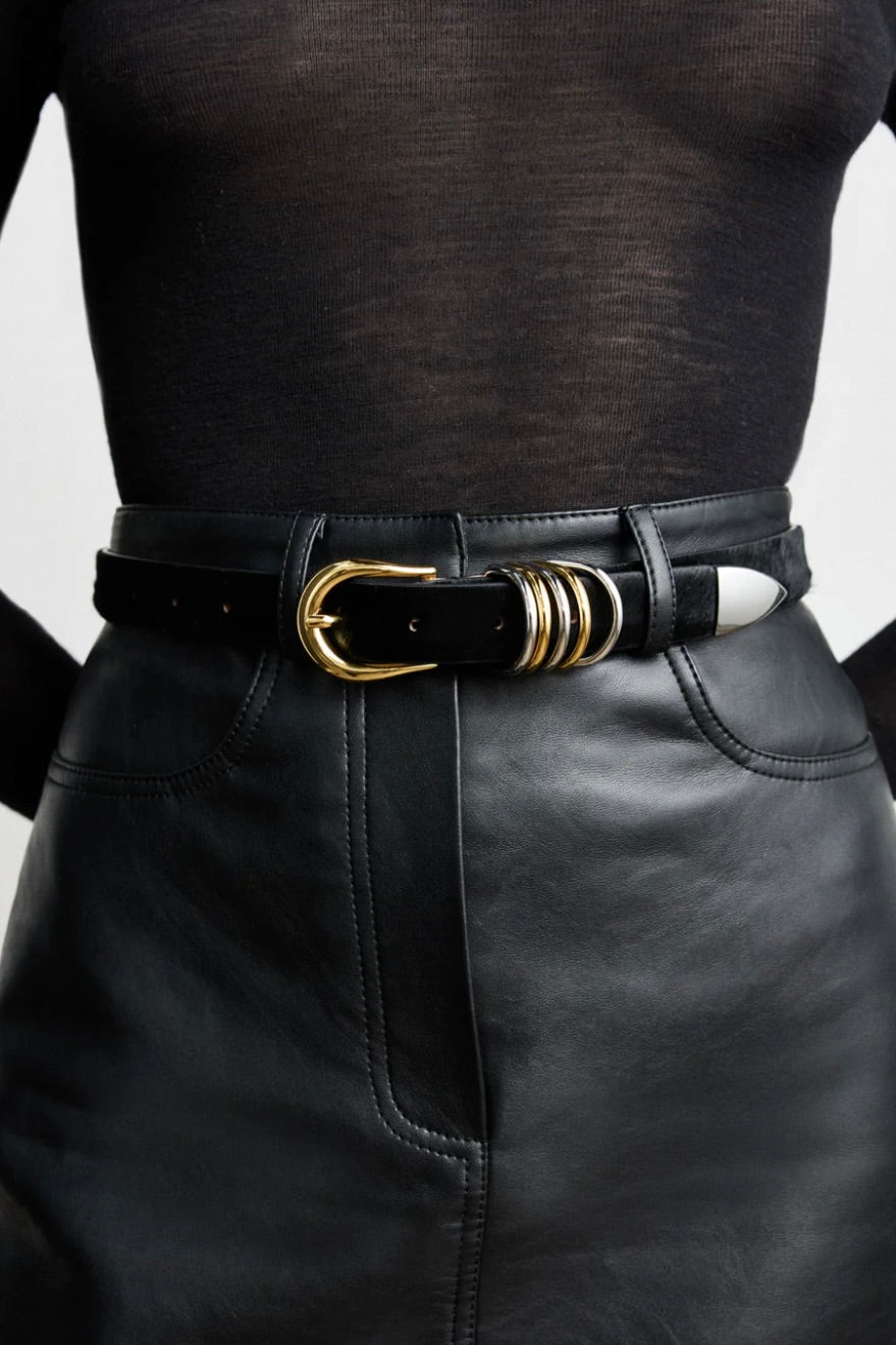 Hollyhock Black Belt - Mixed Metal