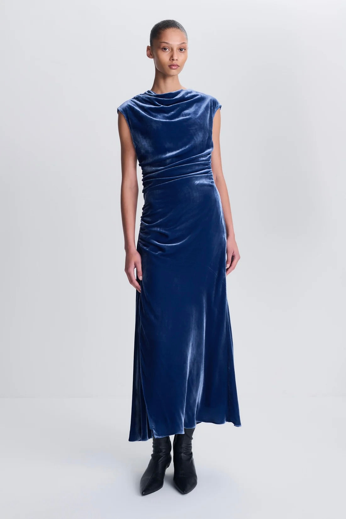 Burke Draped Midi Dress