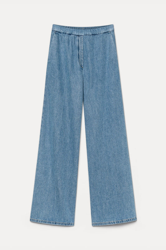 cavalry denim loose elasticated pants