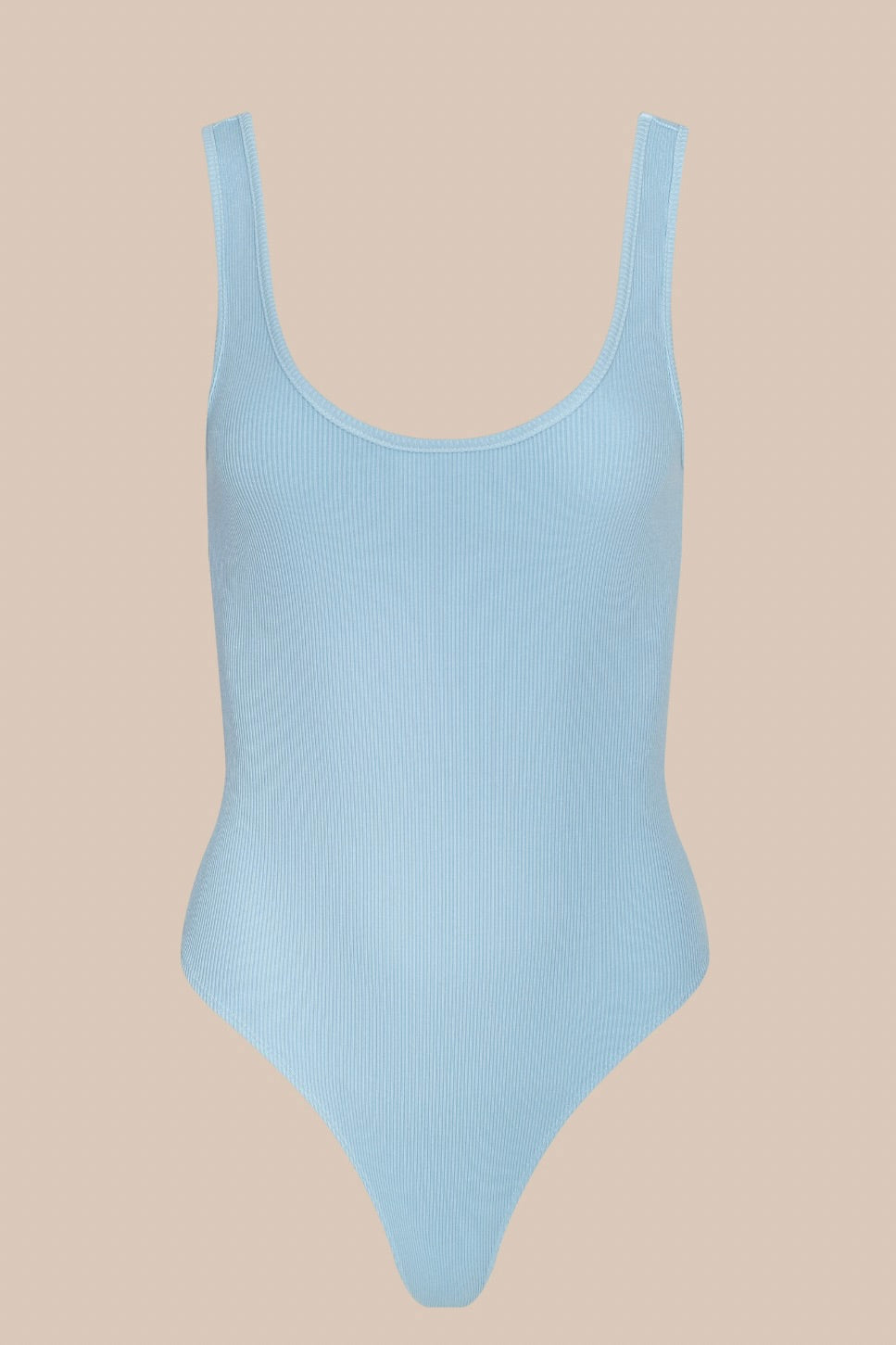 Nica Scoop Tank Bodysuit - Cool Blue
