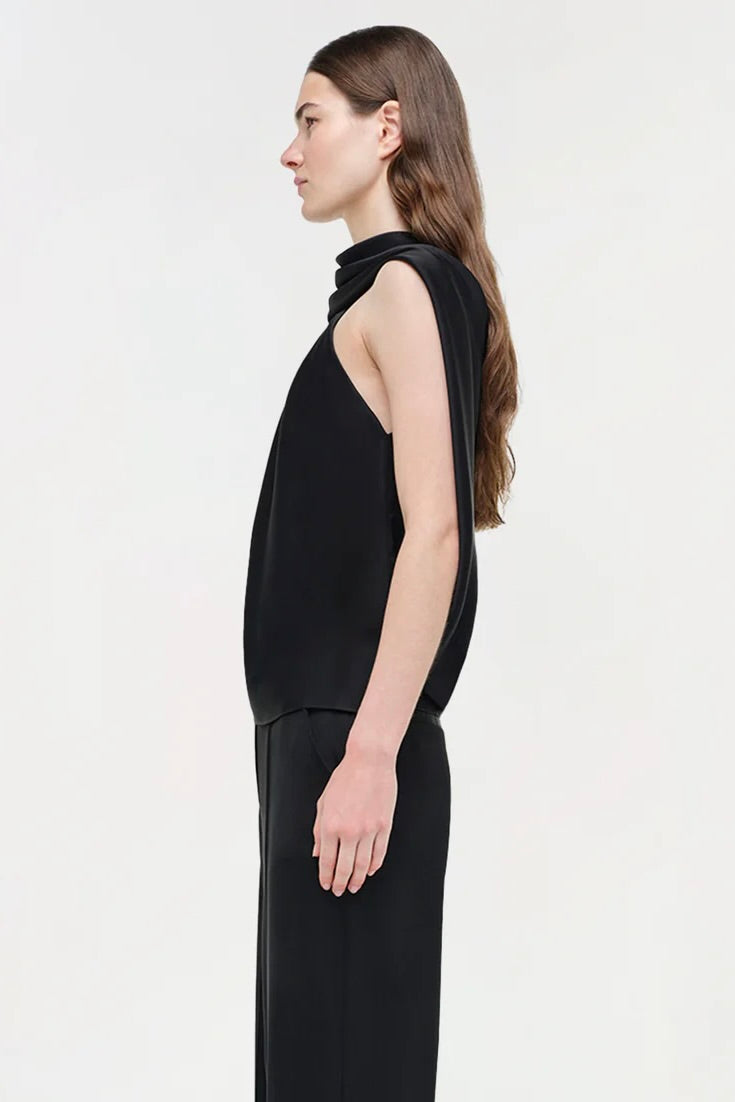 Scarlett Satin Cape Top