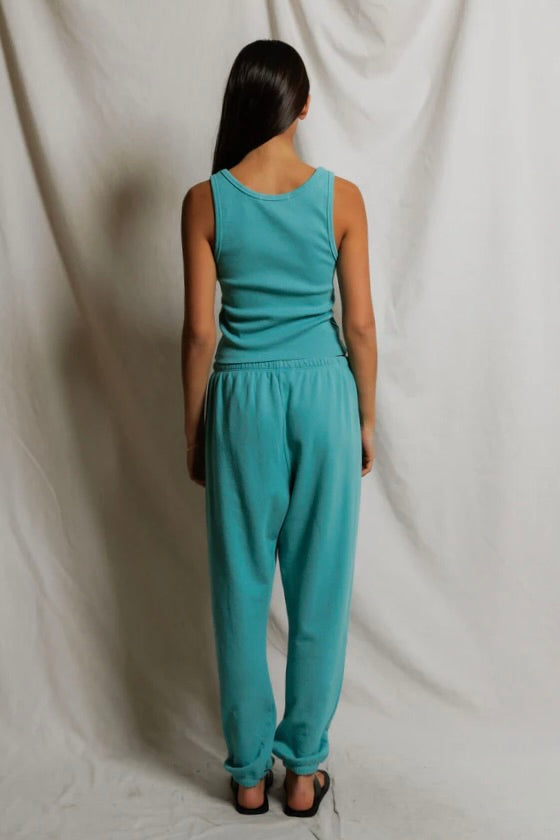 Blondie Tank - Teal Blue