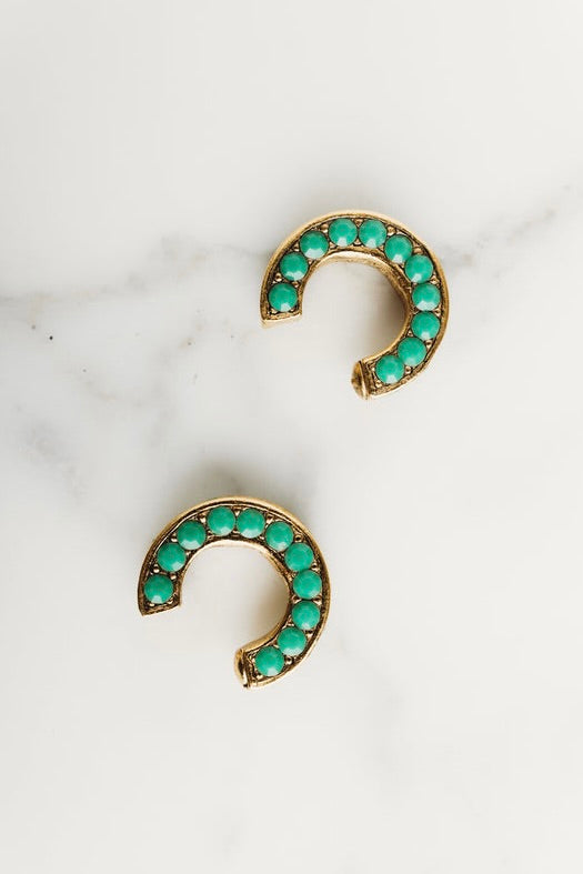 Aira Earrings - Green