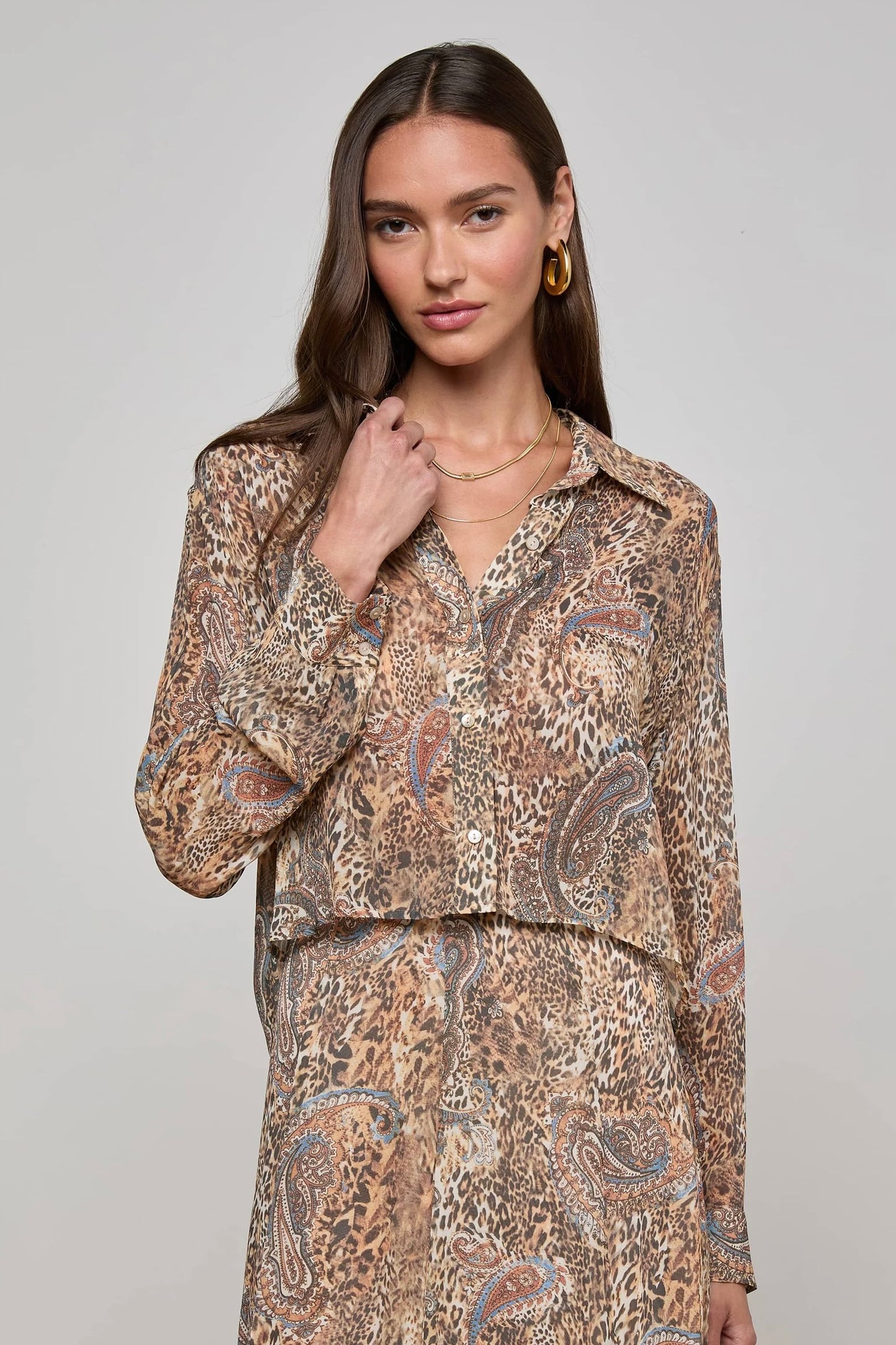 Cosette Shirt - Valencia Leopard