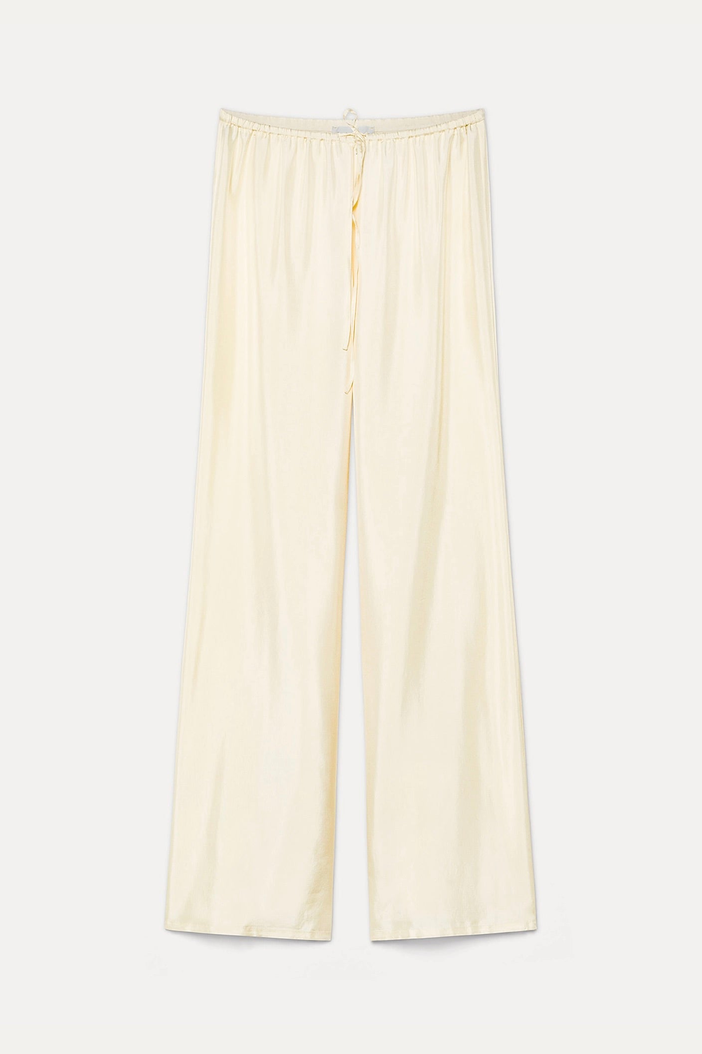 chic viscose twill regular drawstring pants