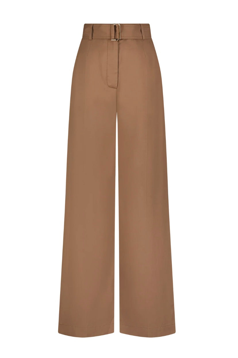 Belted Wide Leg Trouser