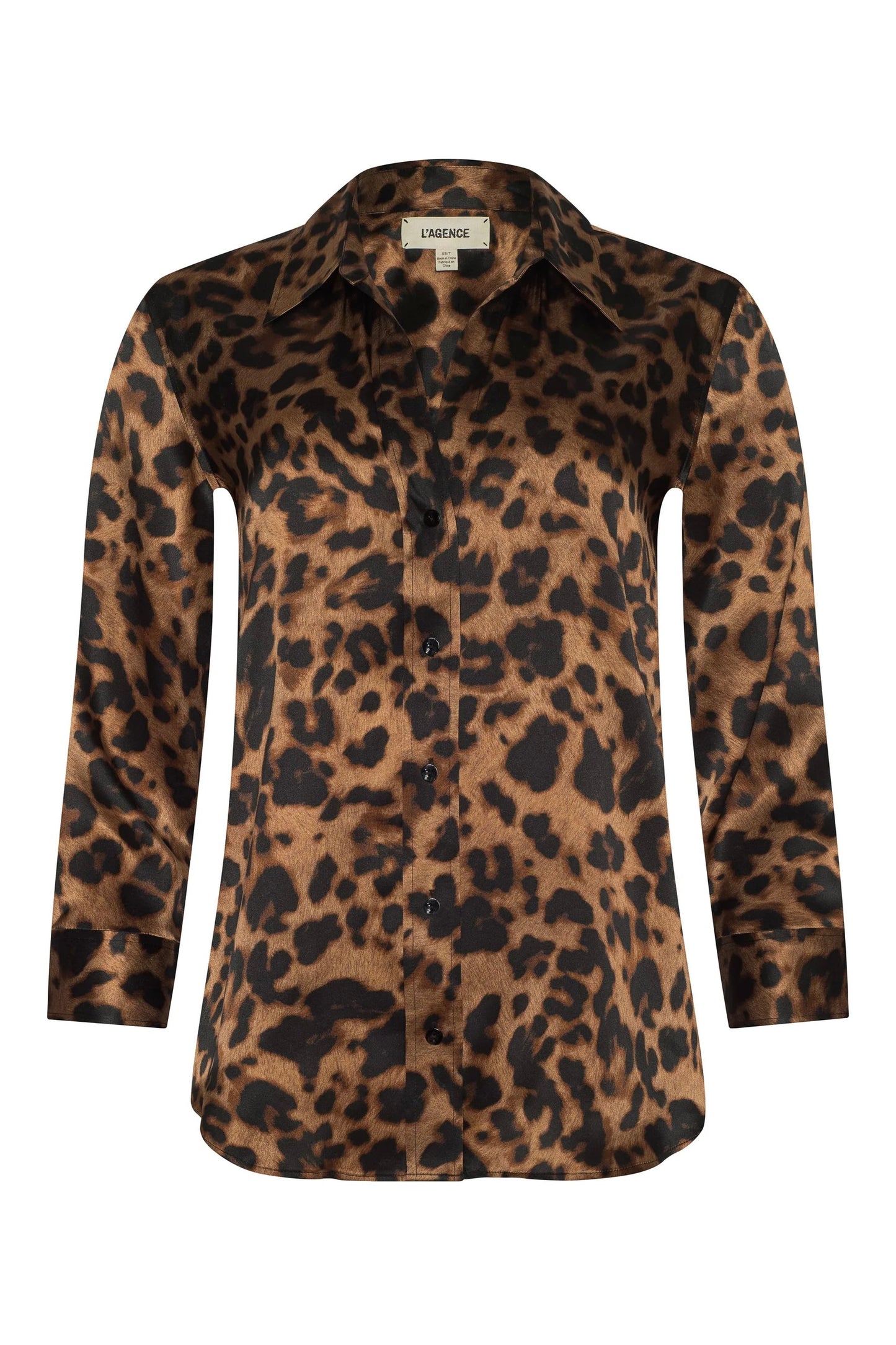Dani Silk Blouse - Leopard